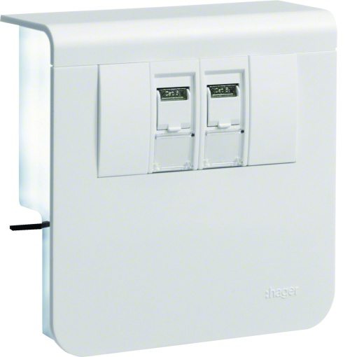 Sup 2xRJ45 Cat6 SL20080 branco