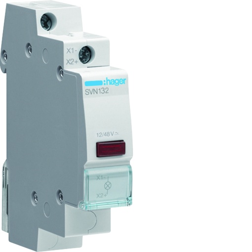 Sinalizador LED encarnado 1248V A