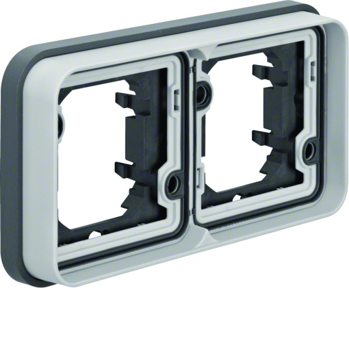 cubyko - Quadro x2 horizontal, cinzento