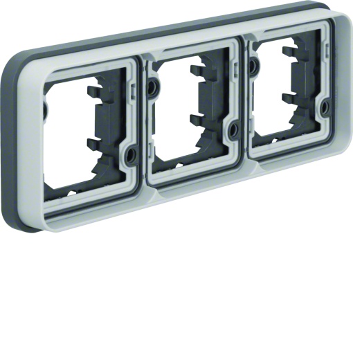 cubyko - Quadro x3 horizontal, cinzento