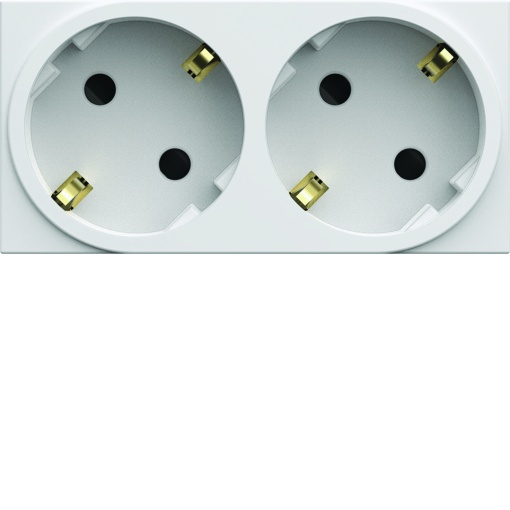 gallery Tom. múltip. Schuko x2, branco