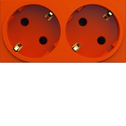 gallery Tom. múltip. Schuko x2, laranja