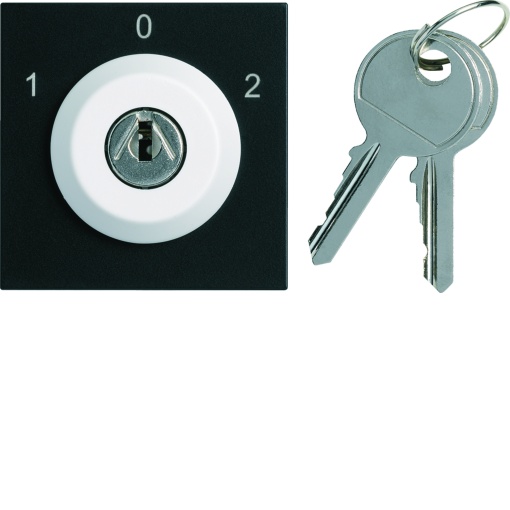 gallery 2M Interrup.chave, 3 pos, preto