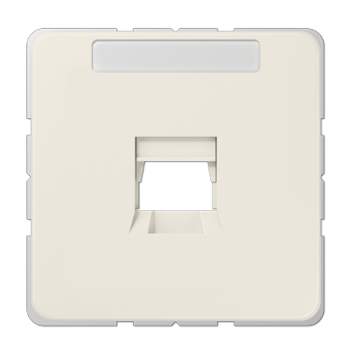 Placa Modular Jack 1 toma CD blanco
