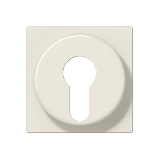Placa interruptor llave A blanco marfil