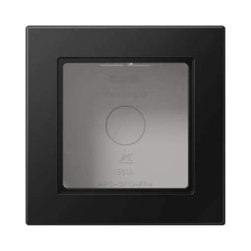 Caja superficie simple A CUBE negro mate
