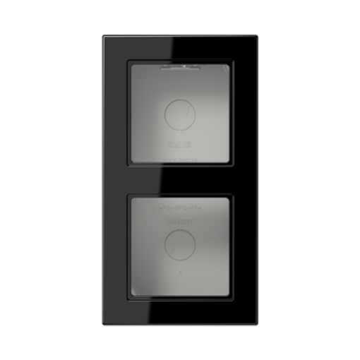 Caja superficie doble A CUBE negro