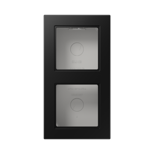 Caja superficie doble A CUBE negro mate