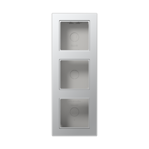 Caja superficie triple A CUBE aluminio