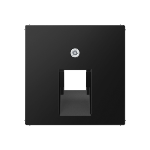 Placa central telef. A negro mate
