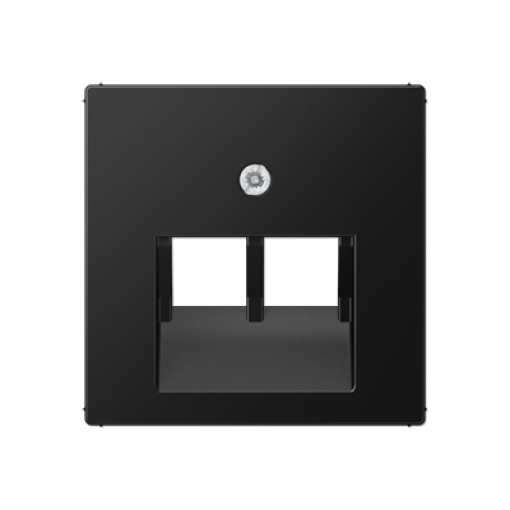 Placa central telef. 2T. A negro mate