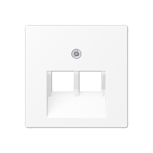 Placa central telef. 2T. A blanco mate