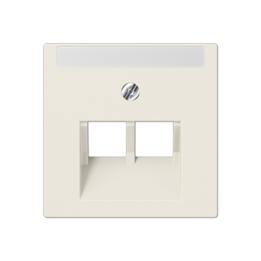 Placa central telef. 2T. A bl marfil