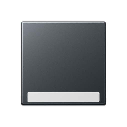 Tecla simple con reg. inscr. A antracita