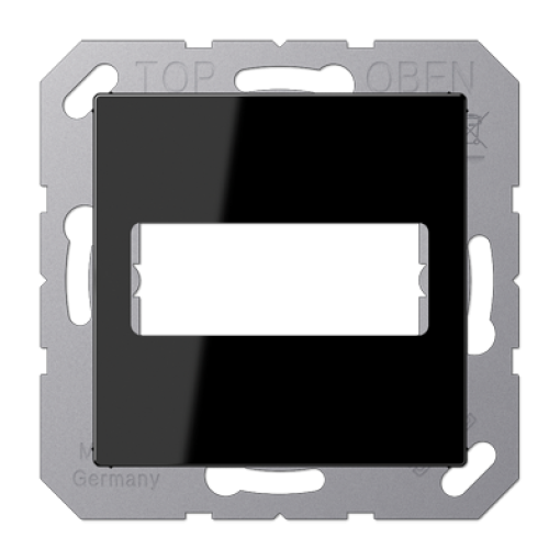 Placa toma D-SUB A negro