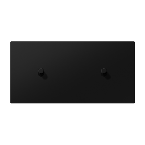 Placa 2x1 Horiz Cilindro 1912 negro mate