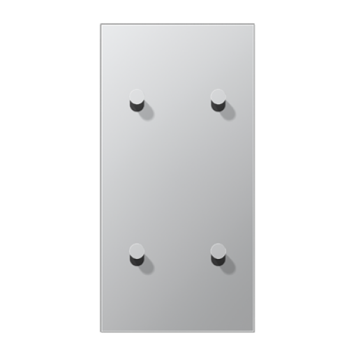 Placa vert. 2x4 pal. cono 1912 alum.