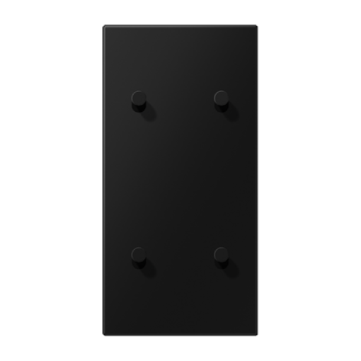 Placa 2x2 Vertical. Cono 1912 negro mate