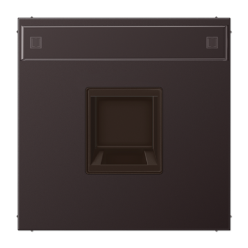 Placa Mod.Jack-Rad. 1 toma LS dark