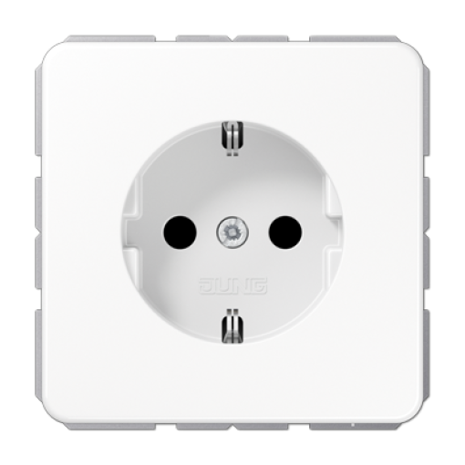 Enchufe SCHUKO prot contacto CD bl Alpi