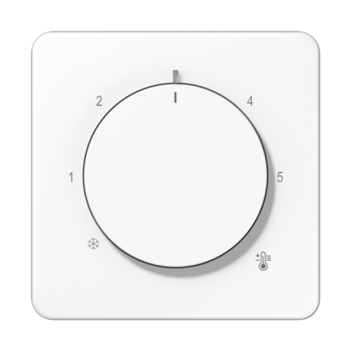 Placa termostato. CD blanco alpino