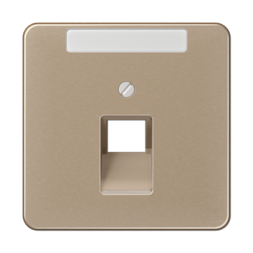 Placa central telef. inscr. CD bro-oro