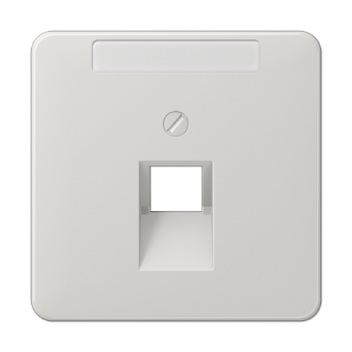 Placa central telef. inscr. CD gris cl