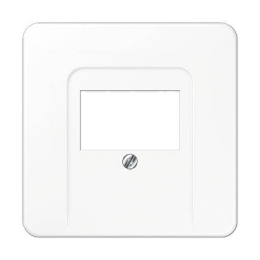 Placa telefónica 1F CD blanco alpino