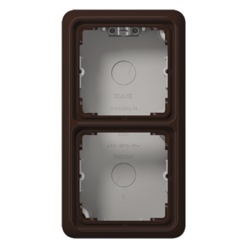 Caja de superf. doble CD marrón