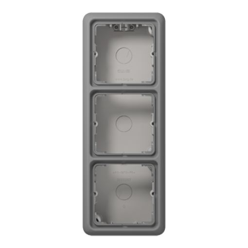 Caja de superf. triple CD gris