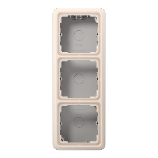 Caja de superf. triple CD blanco
