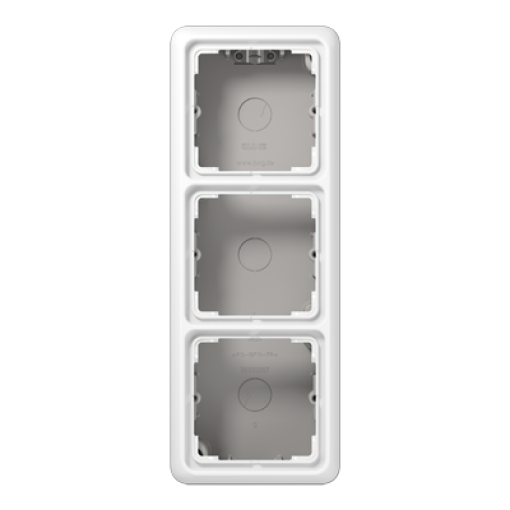 Caja de superf. triple CD bl. alpi