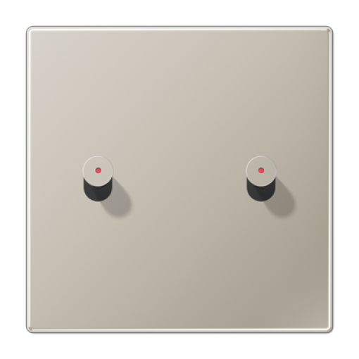 Placa 1x2 pal. LED cono. 1912 acero