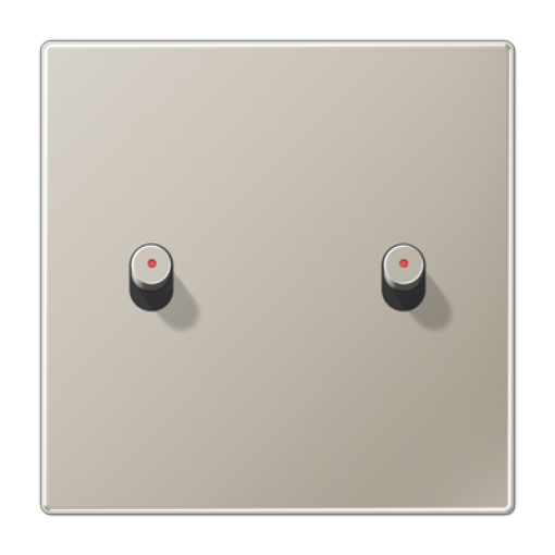 Placa 1x2 pal. LED cilindro. 1912 acero