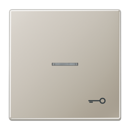 Tecla simple visorsimb. puerta LS acero