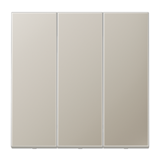 Tecla triple LS acero