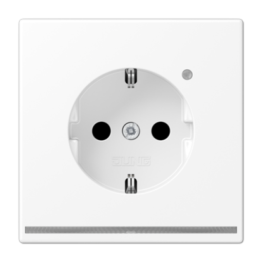Enchufe SCHUKO cLED bl. LS bl. mate