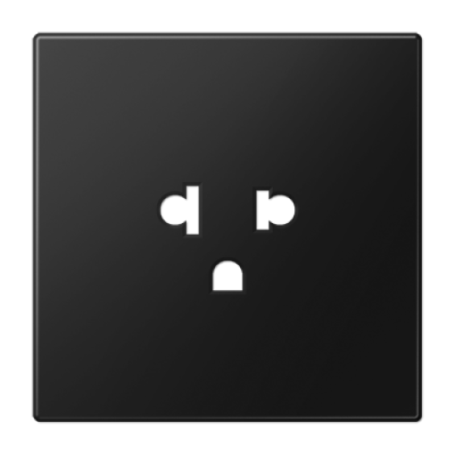 Placa para base EURO US. LS. Negro mate