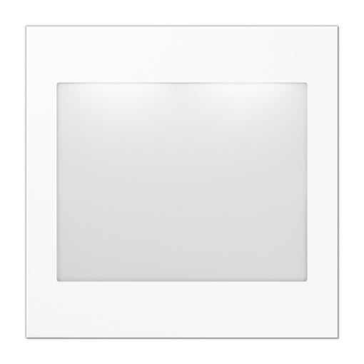 Placa señalización LED. LS blanco alpino