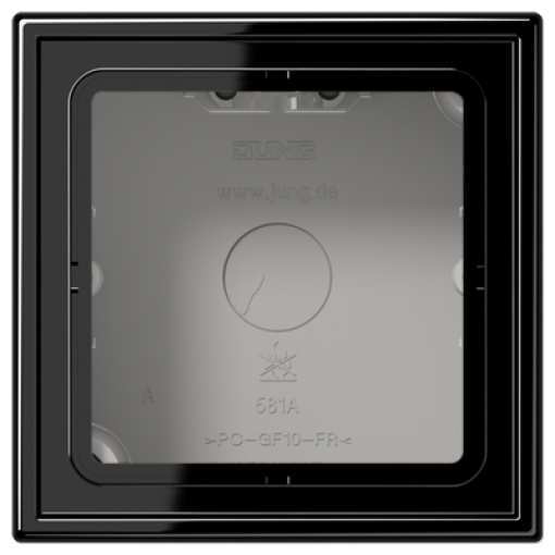 Caja de superf. simple LS negro