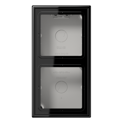 Caja de superf. doble LS negro