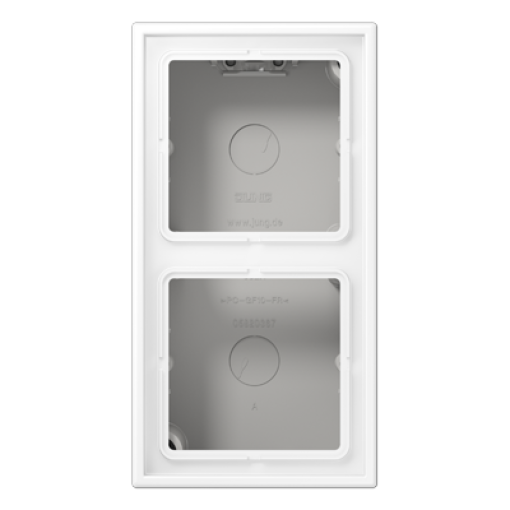 Caja superf. doble LS bl. mate