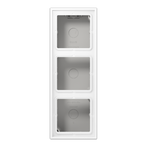 Caja superf. triple LS bl. mate