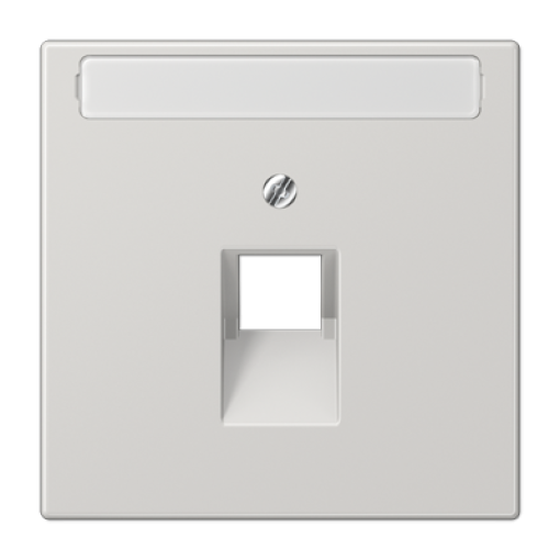 Placa central telef. inscr. LS gris cl