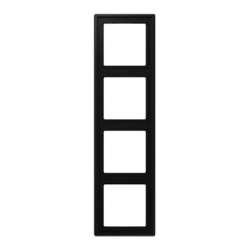 Marco cuádruple LS negro mate