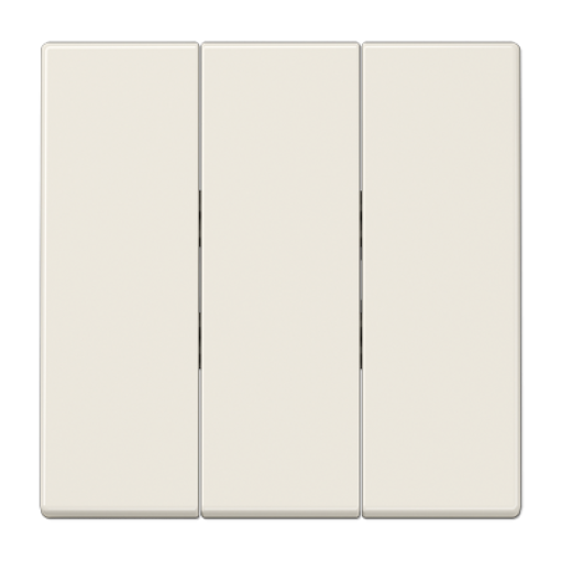 Tecla triple LS blanco marfil