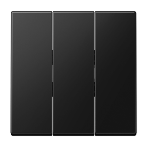 Tecla triple LS negro mate