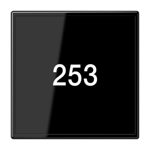 Placa cri. Señalización LED. LS negro