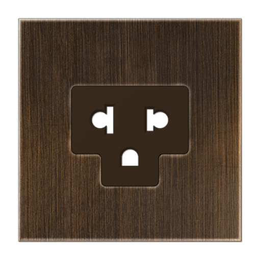 Placa para base EURO US. LS. Latón antik