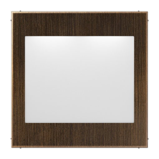 Placa señalización LED. LS latón antik